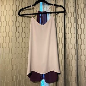 Reversible sleeveless blouse from express in purple and pink